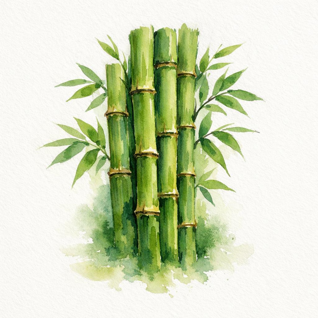 Tiges de bambou stylisées symbolisant la résilience et le leadership pour le programme de coaching business.